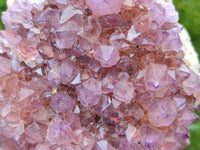 Natural Amethyst Spirit Quartz And Smokey Limonite Clusters x 2 From Boekenhouthoek, South Africa