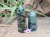 Polished Stromatolite Points x 2 From Katsepy, Madagascar