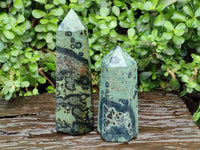 Polished Stromatolite Points x 2 From Katsepy, Madagascar