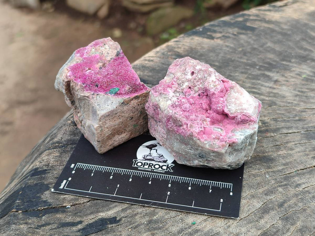 Natural Salrose Cobaltion Dolomite Specimens x 12 From Kakanda, Congo - Toprock Gemstones and Minerals 