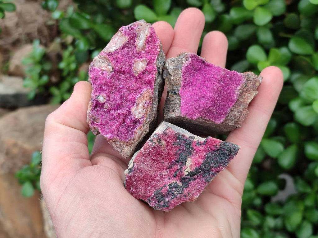 Natural Salrose Cobaltion Dolomite Specimens x 12 From Kakanda, Congo - Toprock Gemstones and Minerals 