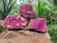 Natural Salrose Cobaltion Dolomite Specimens x 12 From Kakanda, Congo