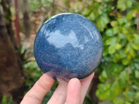 Polished Large Lazulite Spheres x 2 From Madagascar