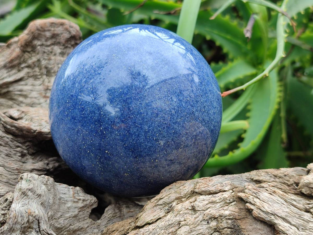 Polished Large Lazulite Spheres x 2 From Madagascar - Toprock Gemstones and Minerals 