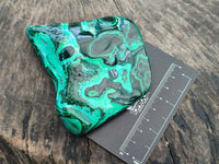 Polished Flower Banded Malachite Free Forms x 6 From Congo