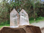 Polished Clear Quartz Crystals x 6 From Madagascar - Toprock Gemstones and Minerals 