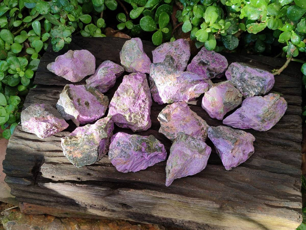 Natural Stichtite Cobbed Specimens x 24 From Barberton, South Africa - Toprock Gemstones and Minerals 