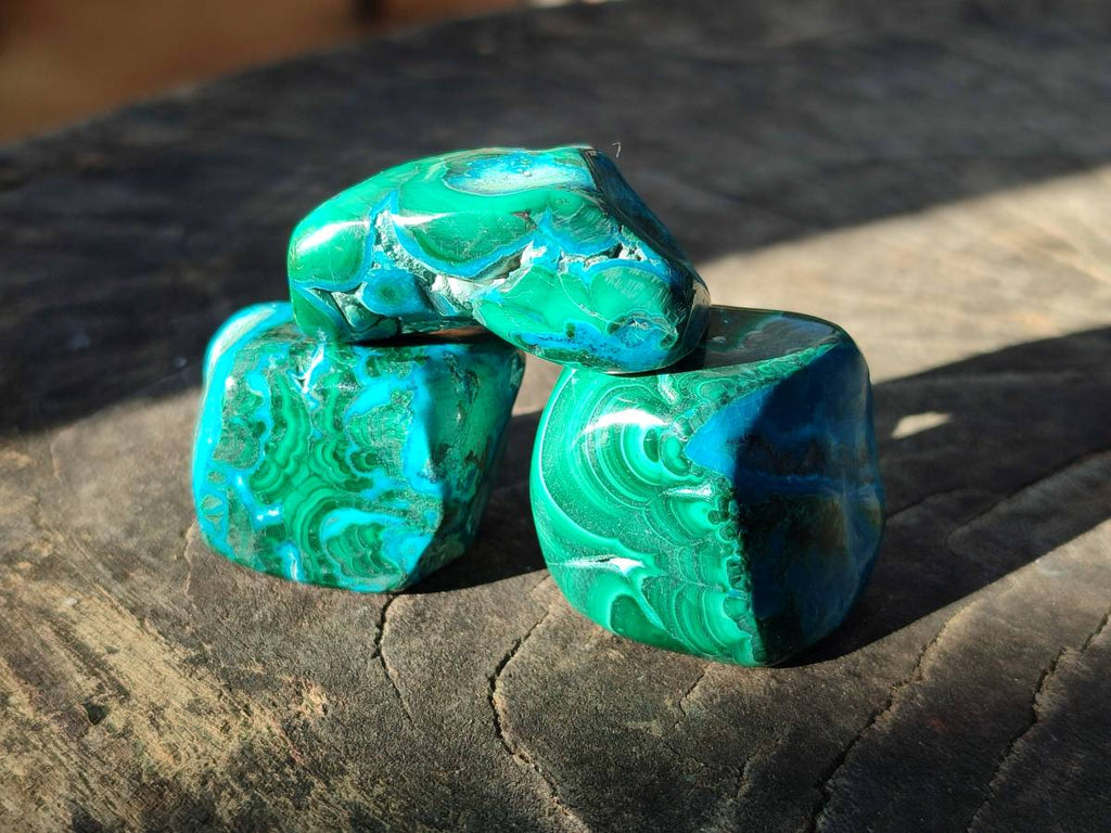 Polished Malacolla Free Forms x 35 From Kulukuluku, Congo - Toprock Gemstones and Minerals 