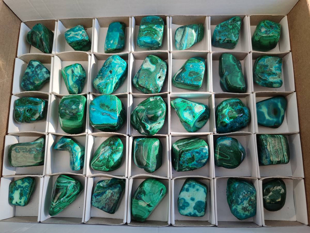 Polished Malacolla Free Forms x 35 From Kulukuluku, Congo - Toprock Gemstones and Minerals 