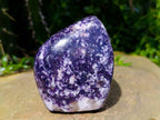 Polished Lepidolite Standing Free Forms x 3 From Zimbabwe - Toprock Gemstones and Minerals 