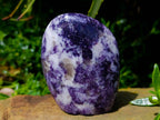Polished Lepidolite Standing Free Forms x 3 From Zimbabwe - Toprock Gemstones and Minerals 