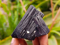 Natural Schorl Black Tourmaline with Smokey Quartz x 6 From Erongo, Namibia