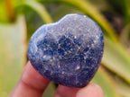 Polished Lazulite Hearts x 35 From Madagascar - Toprock Gemstones and Minerals 