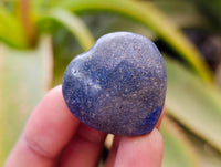 Polished Lazulite Hearts x 35 From Madagascar