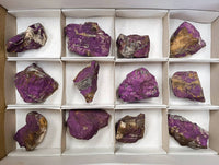 Natural Metallic Purpurite Specimens x 12 From Erongo, Namibia