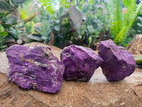 Natural Metallic Purpurite Specimens x 12 From Erongo, Namibia
