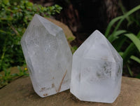 Polished Clear Quartz Crystals x 2 From Madagascar