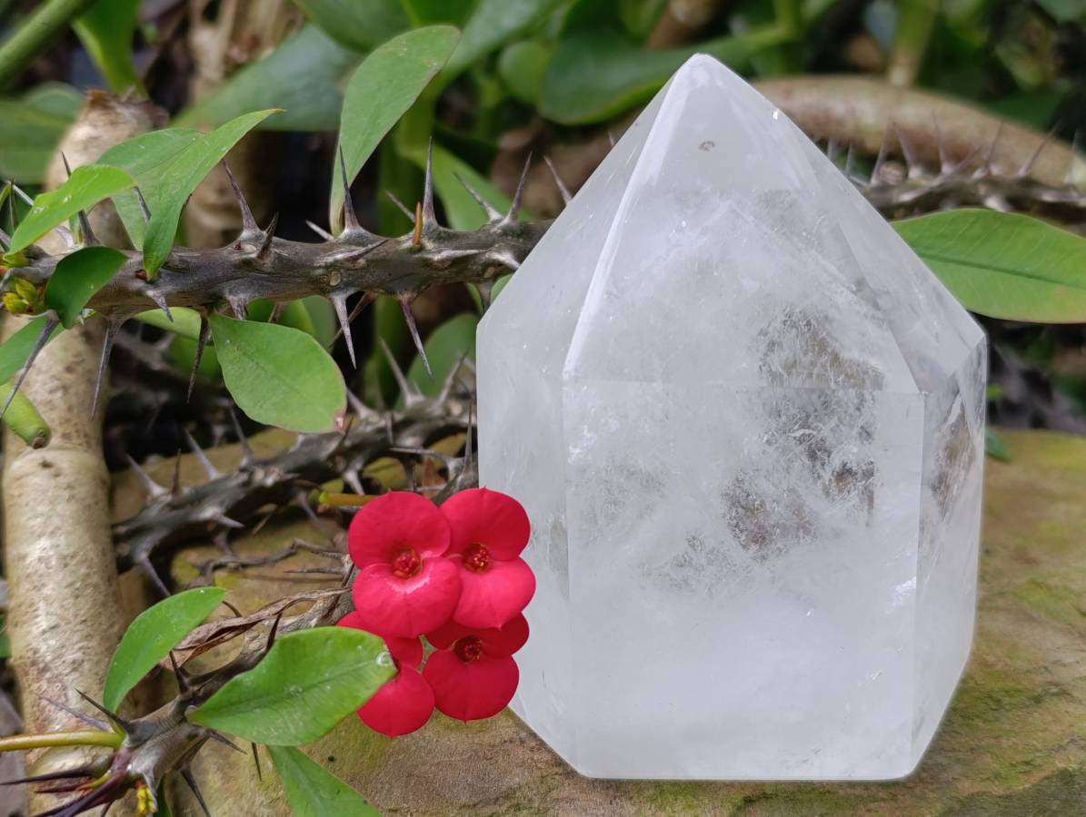 Polished Clear Quartz Crystals x 2 From Madagascar - Toprock Gemstones and Minerals 