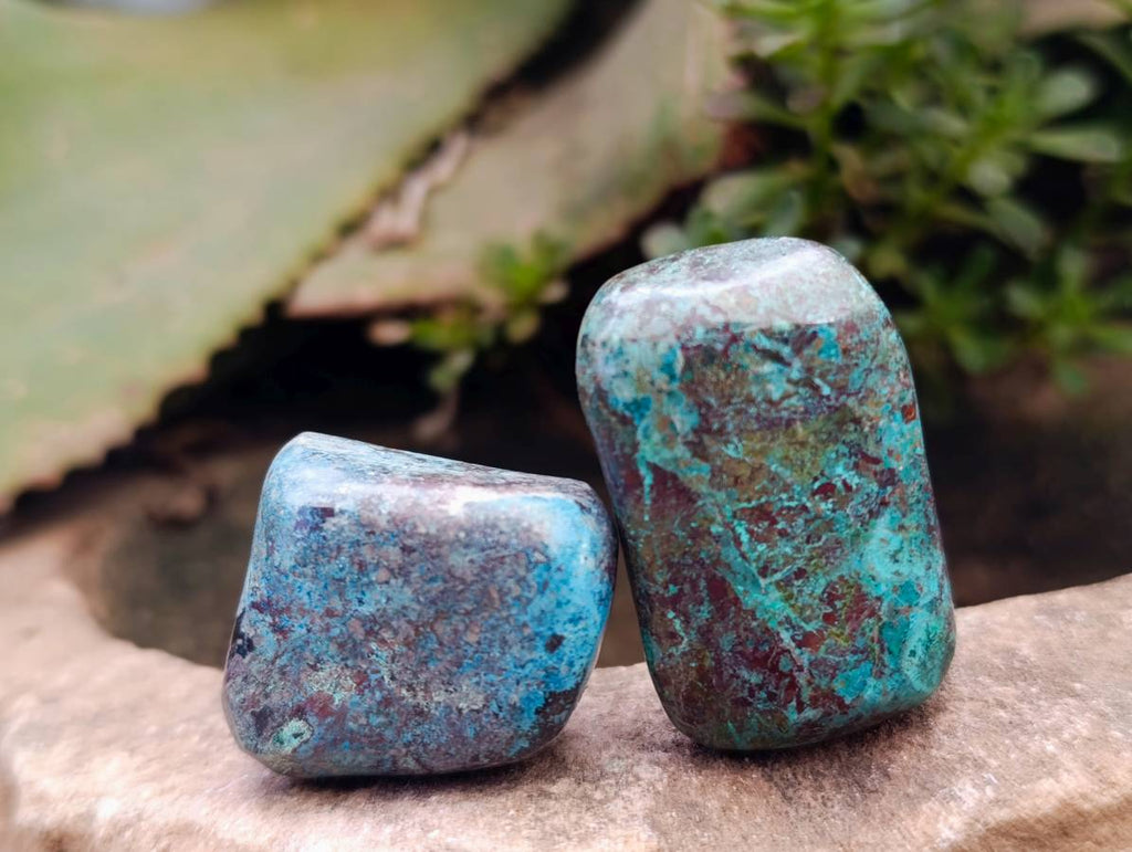 Polished Shattuckite Free Forms x 35 From Congo - Toprock Gemstones and Minerals 