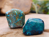 Polished Shattuckite Free Forms x 35 From Congo