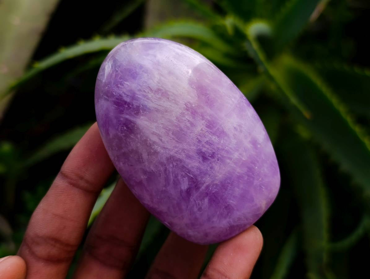 Polished Purple Chevron Amethyst Standing Free Form x 6 from Ankazobe, Madagascar - Toprock Gemstones and Minerals 