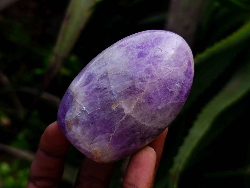 Polished Purple Chevron Amethyst Standing Free Form x 6 from Ankazobe, Madagascar - Toprock Gemstones and Minerals 