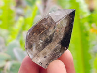 Polished Smokey Wispy Phantom Quartz Crystals x 12 From Anzojorabe, Madagascar