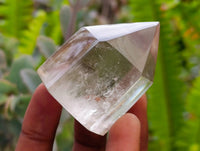 Polished Smokey Wispy Phantom Quartz Crystals x 12 From Anzojorabe, Madagascar
