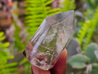 Polished Smokey Wispy Phantom Quartz Crystals x 12 From Anzojorabe, Madagascar