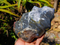 Polished Ocean Jasper Flames x 2 From Madagascar