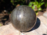 Polished Basalt Pharaoh Stone Spheres x 2 From Iron Duke Mine, Zimbabwe