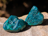 Polished Dioptase Free Forms x 26 From Likasi, Congo