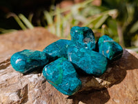 Polished Dioptase Free Forms x 26 From Likasi, Congo