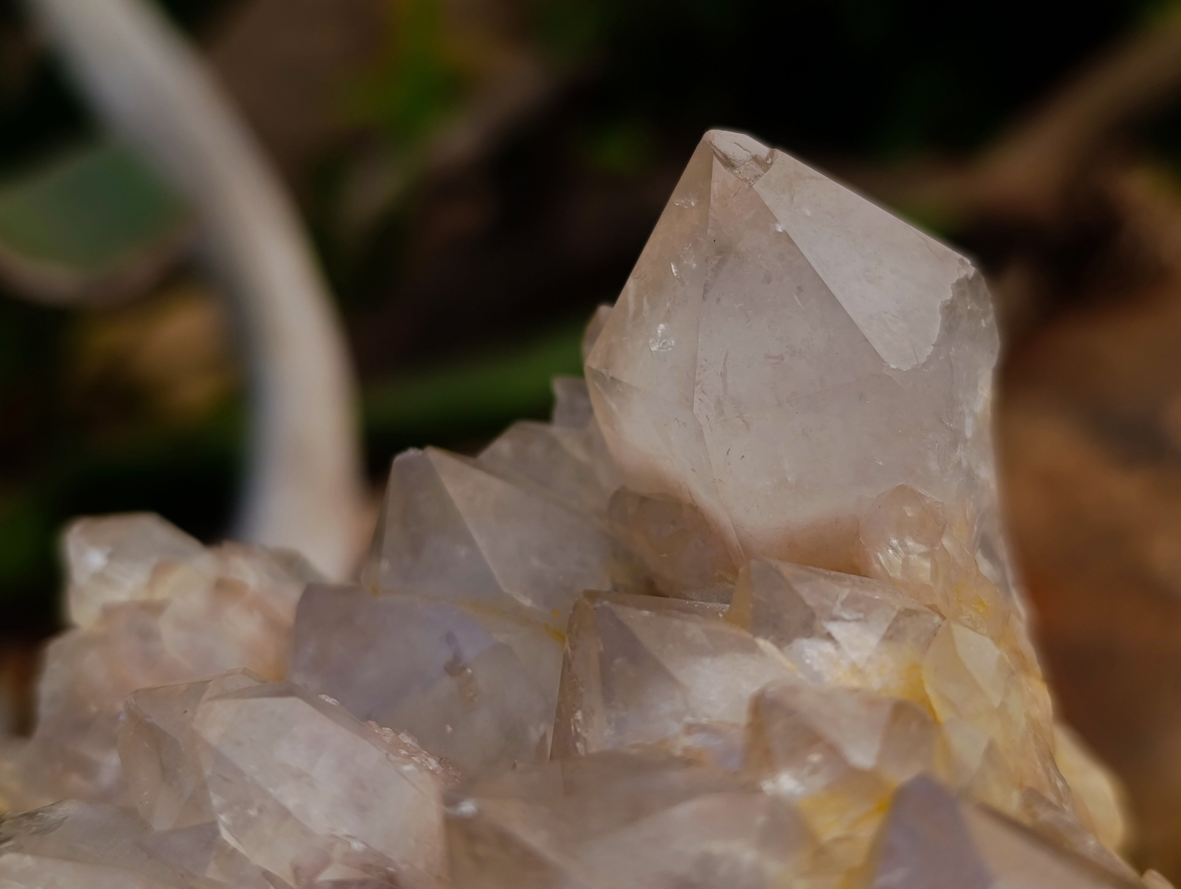 Natural Selected Luena Smokey Phantom Quartz Clusters x 2 From Congo - Toprock Gemstones and Minerals 