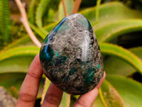 Polished Emerald Mica 'Mutokolite' Standing Free Forms x 5 From Mutoko, Zimbabwe