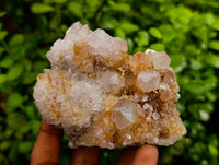 Natural Spirit Amethyst Quartz Clusters And One Limonite Yellow White Cluster x 6 From Boekenhouthoek, South Africa