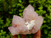 Natural Spirit Amethyst Quartz Clusters And One Limonite Yellow White Cluster x 6 From Boekenhouthoek, South Africa