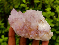 Natural Spirit Amethyst Quartz Clusters And One Limonite Yellow White Cluster x 6 From Boekenhouthoek, South Africa