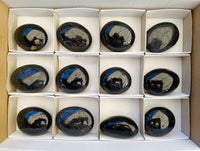 Polished Black Tourmaline Galets x 12 From Madagascar