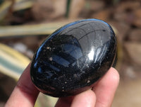 Polished Black Tourmaline Galets x 12 From Madagascar