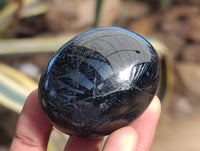 Polished Black Tourmaline Galets x 12 From Madagascar