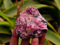 Natural Rhodonite Cobbed Specimens x 12 From Rhusinga, Zimbabwe