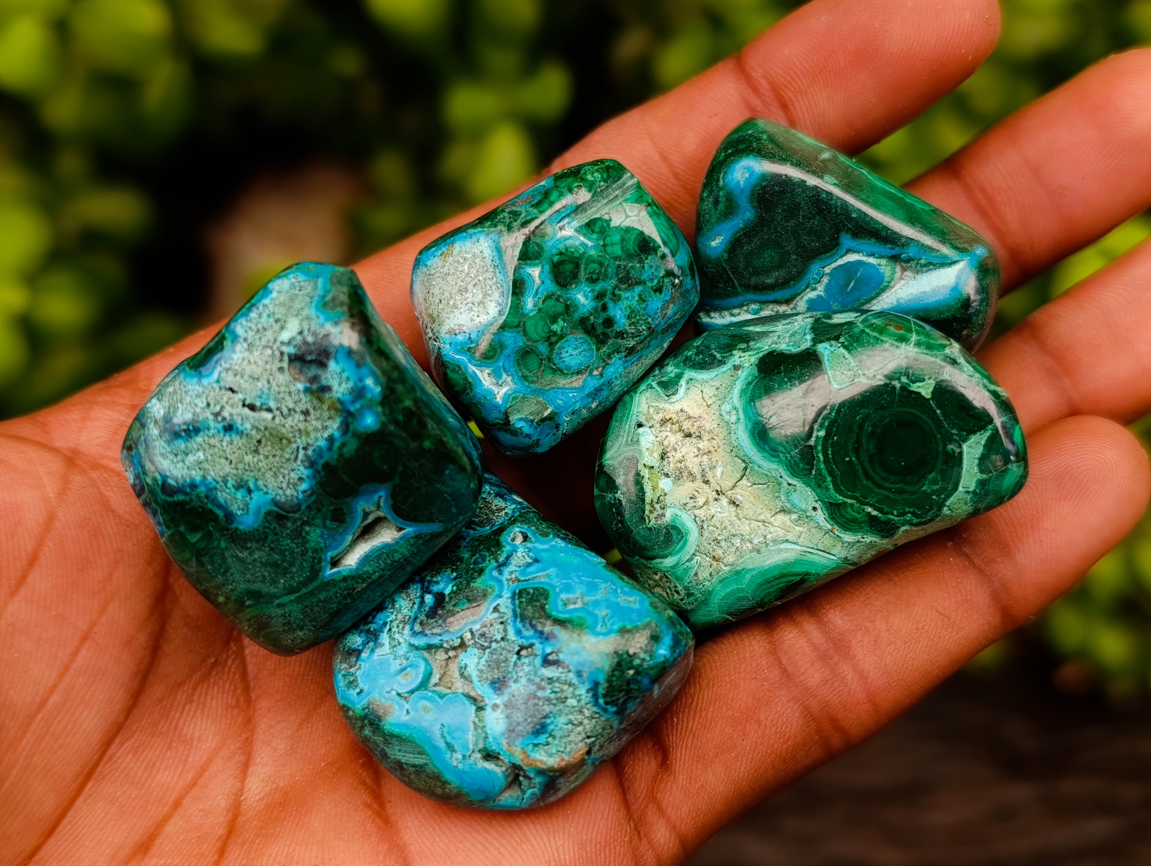 Polished Malacolla Free Forms x 35 From Kulukuluku, Congo - Toprock Gemstones and Minerals 
