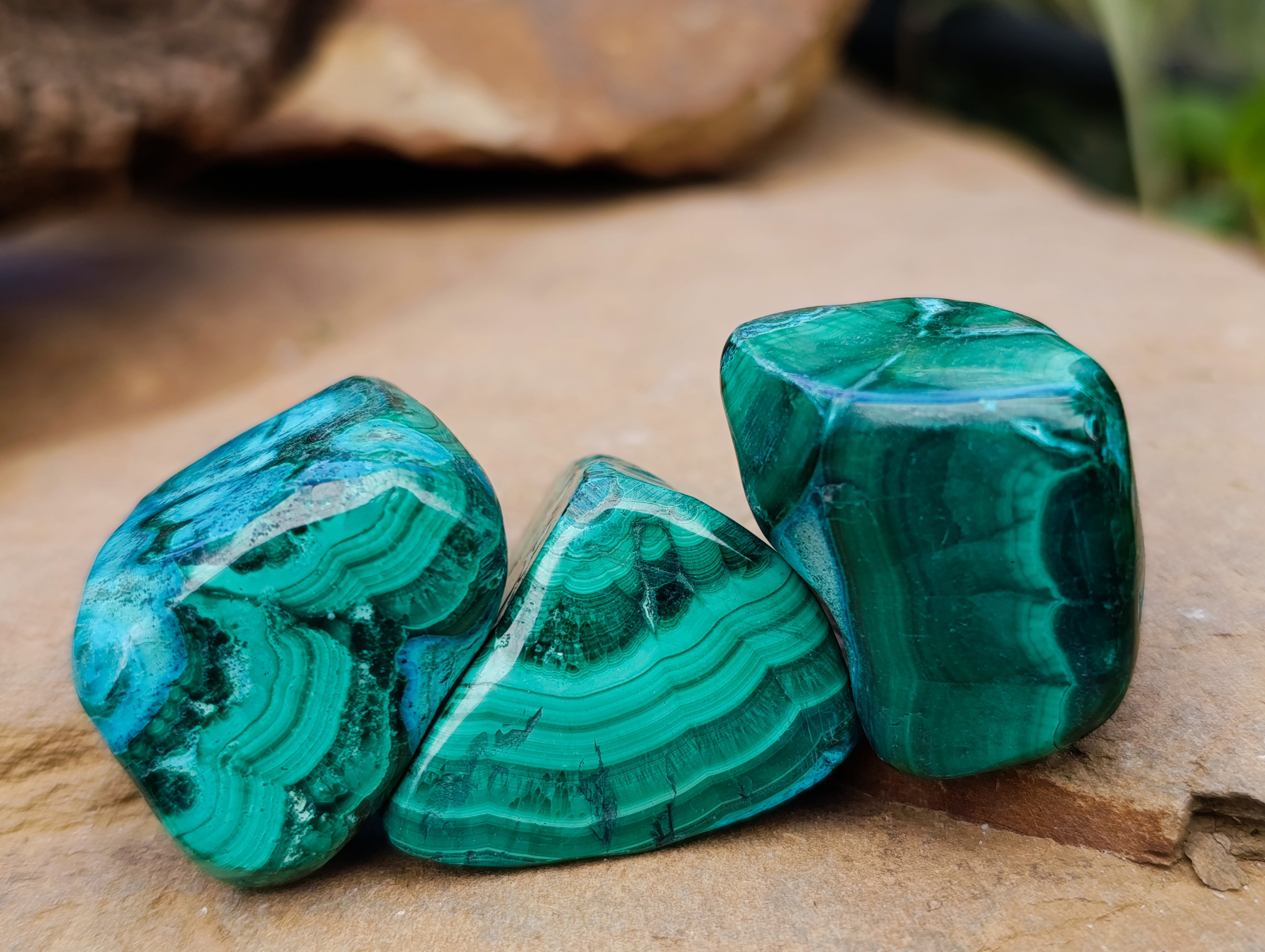 Polished Malacolla Free Forms x 35 From Kulukuluku, Congo - Toprock Gemstones and Minerals 