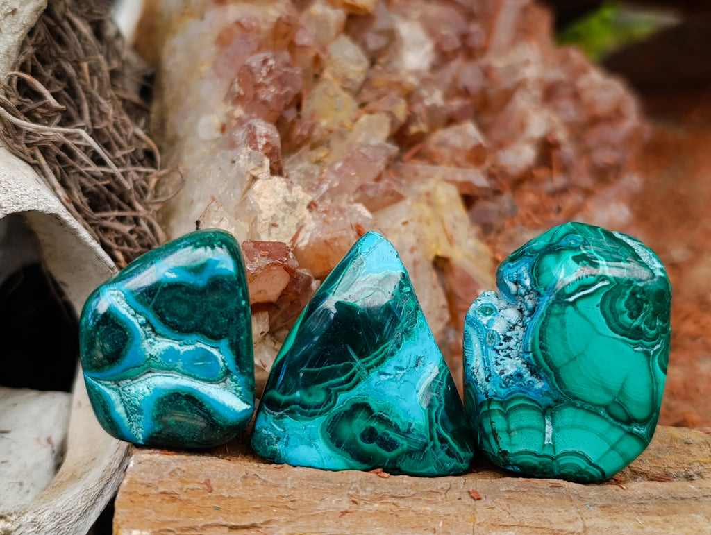 Polished Malacolla Free Forms x 35 From Kulukuluku, Congo - Toprock Gemstones and Minerals 
