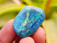 Polished Azurite And Flower Banded Malachite Free Forms x 70 From Congo