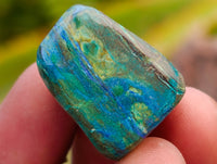 Polished Azurite And Flower Banded Malachite Free Forms x 70 From Congo