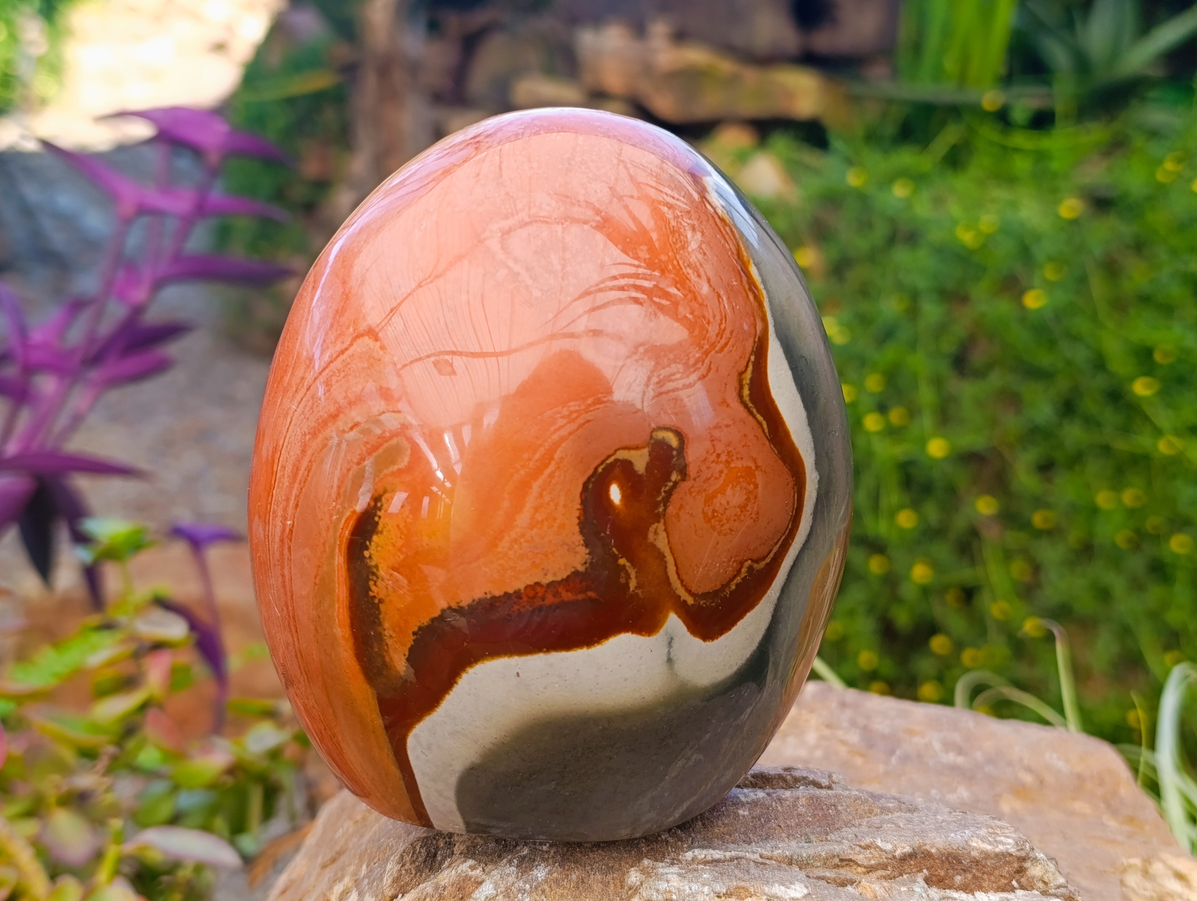 Polished Polychrome Jasper Standing Free Form x 1 From NW Coast, Madagascar - Toprock Gemstones and Minerals 