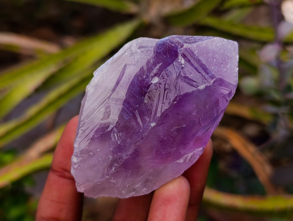 Natural Jacaranda Amethyst Quartz Crystals x 12 From Mumbwa, Zambia - Toprock Gemstones and Minerals 