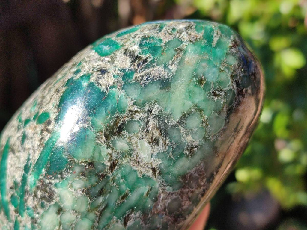 Polished Emerald Mica 'Mutokolite' Standing Free Form x 1 From Mutoko, Zimbabwe - Toprock Gemstones and Minerals 